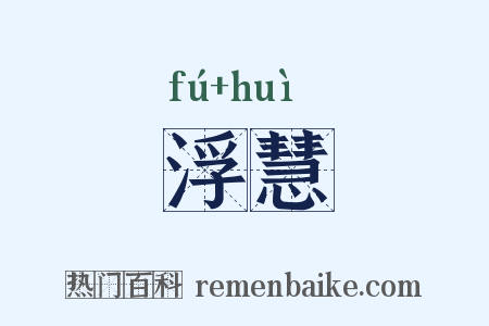浮慧是什么意思的图片